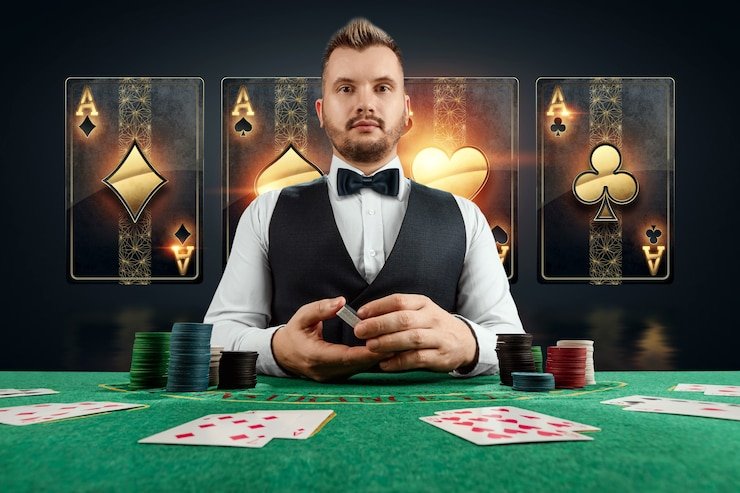 Live baccarat table on surgaslot login with dealer and card display